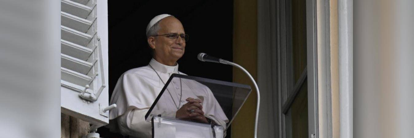 Primer Ángelus del papa León XIV tras su reciente operación. FOTO: NEW VATICANO