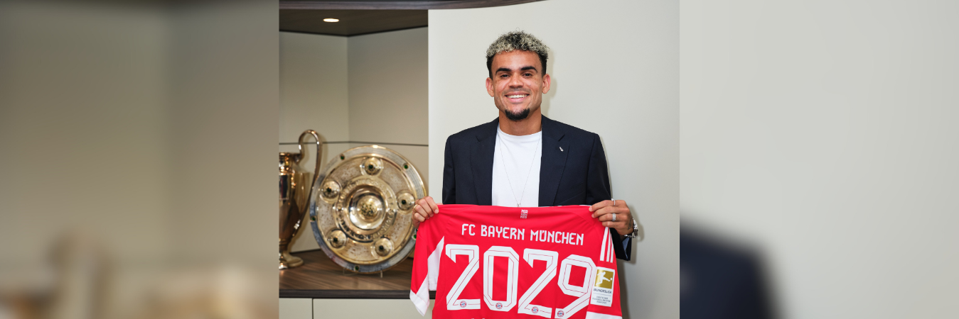 Luis Díaz firmó contrato hasta el 30 de junio de 2029. /FOTO: X @FCBayernES