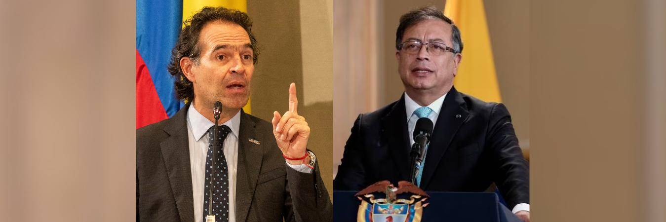 Federico Gutiérrez (izq.) y Gustavo Petro (der.). FOTO: ARCHIVO CARLOS VELÁSQUEZ Y COLPRENSA