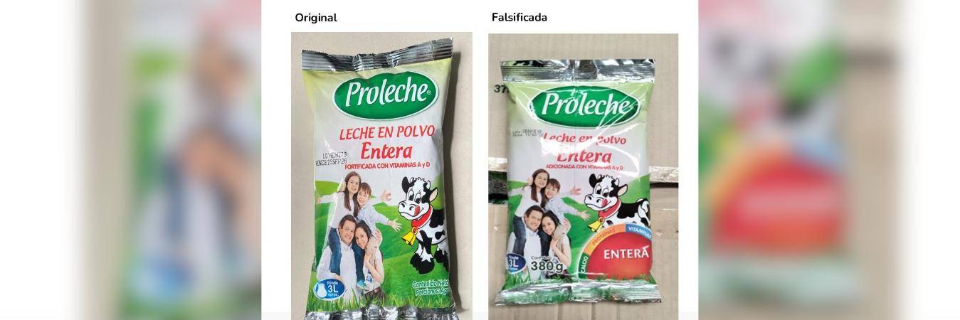 Invima lanza alerta sanitaria por falsificación de leche en polvo. FOTO: INVIMA 