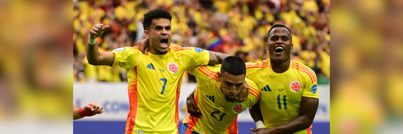 De izquierda a derecha: Luis Díaz, Daniel Muñoz y Jhon Arias. /FOTO: GETTY