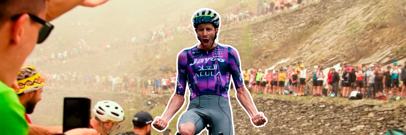 Chris Harper celebró su victoria en la etapa 20 del Giro de Italia. /FOTO: X @FG_labadana.