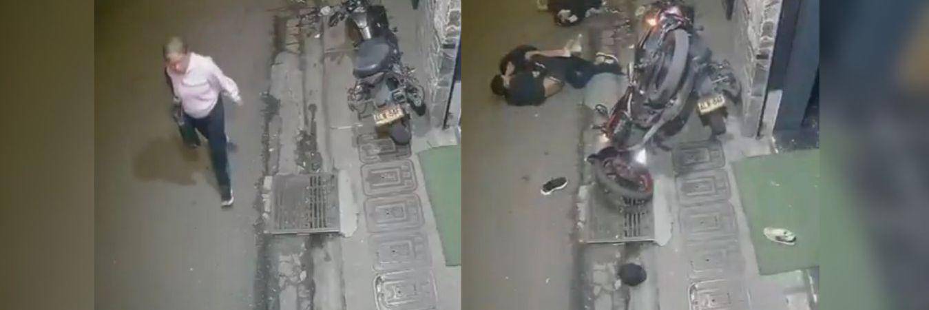 Una cámara de seguridad registró el hecho. FOTO: CORTESÍA DENUNCIAS ANTIOQUIA