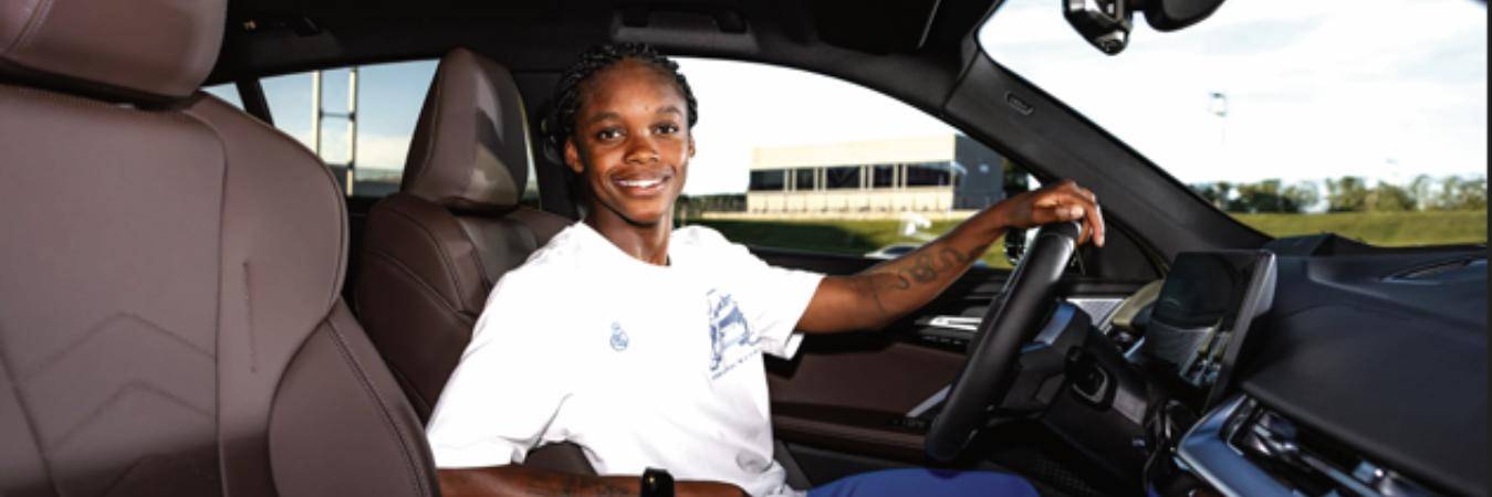 Lindo llegó al Real Madrid justo cuando el equipo firmó un convenio con BMW. /FOTO: BMW