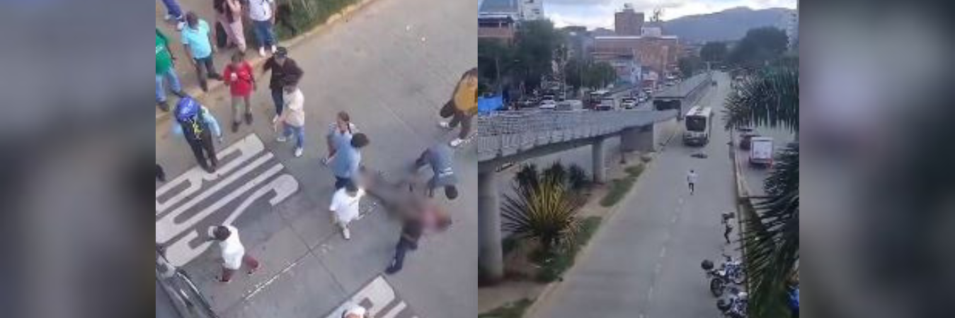 Varios ciudadanos se acercaron para auxiliar al herido. /FOTOS: CAPTURA VIDEO CORTESÍA