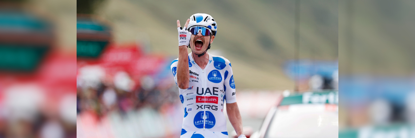 Jay Vine había conquistado la sexta etapa de la Vuelta a España. /FOTO: X @lavuelta