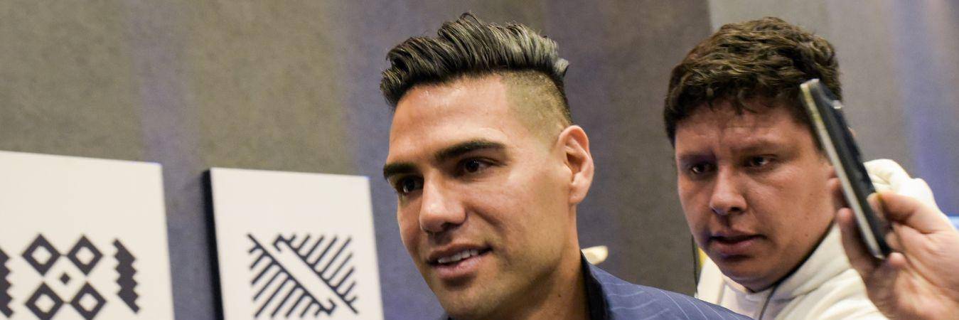 Falcao fue invitado por la Fifa como parte del grupo de leyendas internacionales que acompañarán la ceremonia. FOTO: COLPRENSA - MARIANO VIMOS
