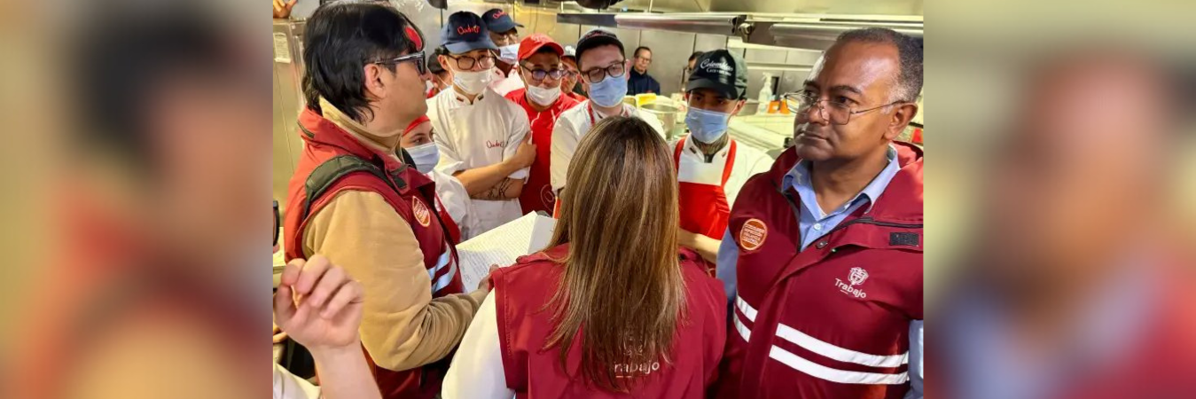Intervención de MinTrabajo al restaurante Andrés Carne de Res. /FOTO: ELDATO
