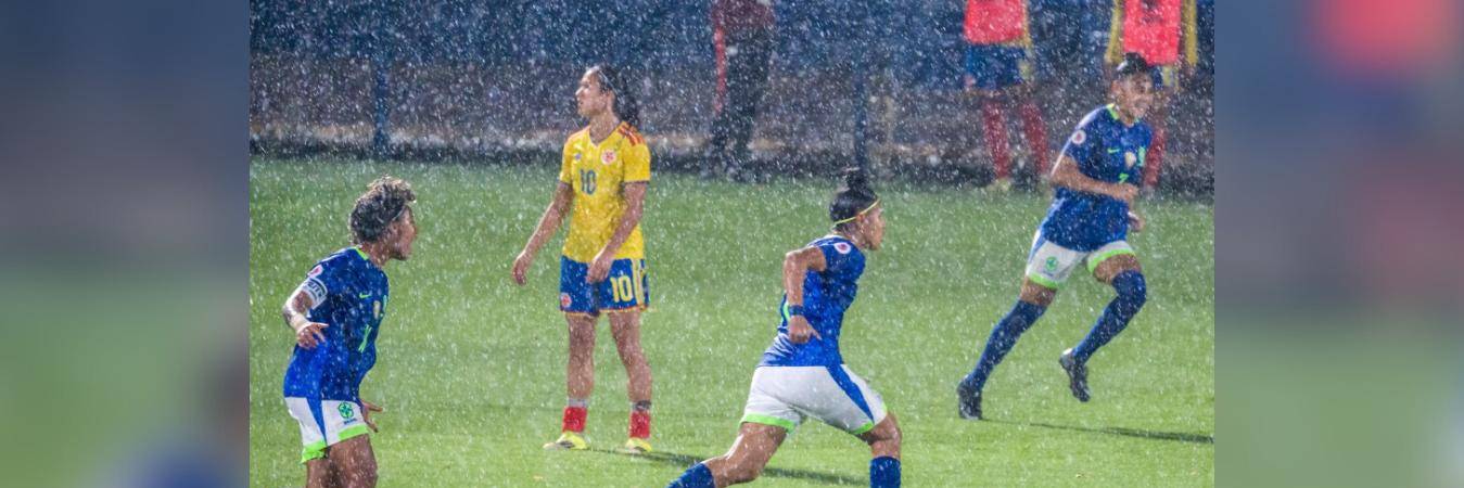 Colombia vs. Brasil Sudamericano Sub-20 Femenino 2026. FOTO: TOMADA DE X @WINSPORTSTV