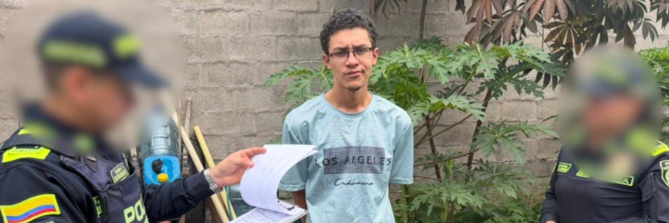 Este es el momento de la captura de alias Sangre. FOTO: FISCALÍA GENERAL DE LA NACIÓN 