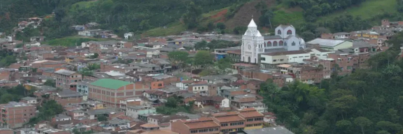 Panorámica de la zona urbana del municipio de Betulia. /FOTO: EL COLOMBIANO 