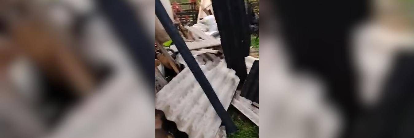 Los daños causados por la emergencia fueron registrados en video por los afectados. FOTO: MI NORTE