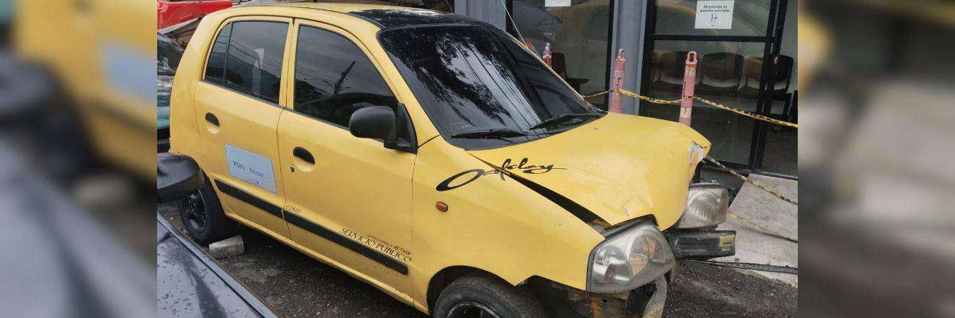 Así quedó el vehículo involucrado. FOTO: CORTESÍA