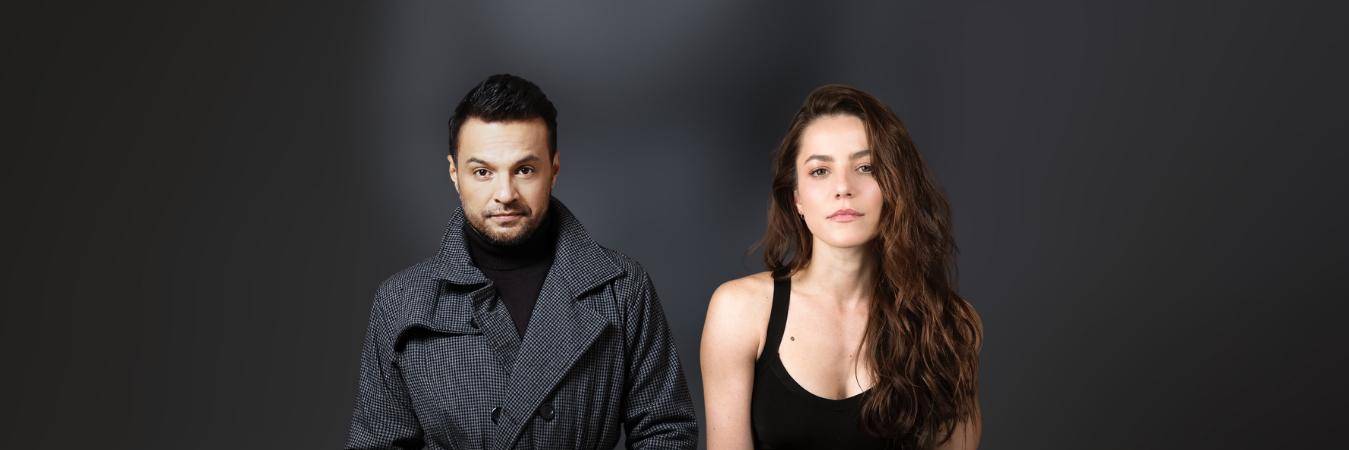 El actor Julián Román y la actriz y cantante venezolana Juliette Pardau. FOTO: IG JULIANROMAN1 Y JULIEPARDAU