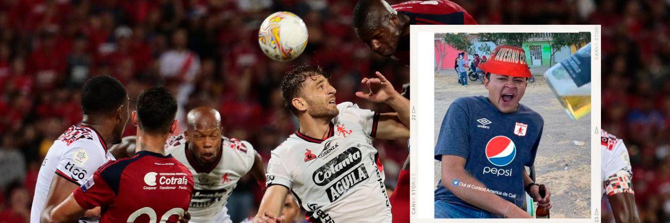 Independiente Medellín vs. América de Cali. /FOTOS: CARLOS VELÁSQUEZ Y REDES SOCIALES. 