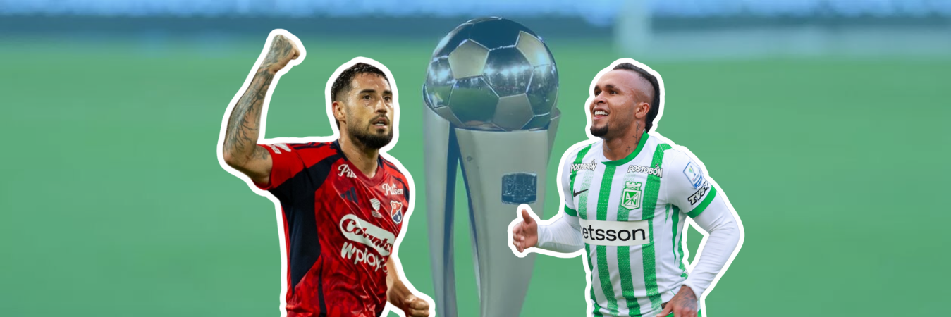 Francisco Fydriszewski (izq.) marcó para el DIM, mientras que Andrés Sarmiento (der.) hizo doblete con Atlético Nacional en los octavos de final de la Copa Colombia. /FOTOS: CAMILO SUÁREZ - MANUEL SALDARRIAGA