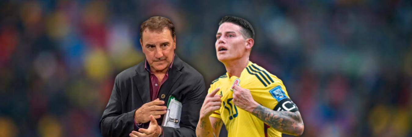 Néstor Lorenzo y James Rodríguez. FOTOS: JUAN ANTONIO SÁNCHEZ E IG JAMESRODRIGUEZ10