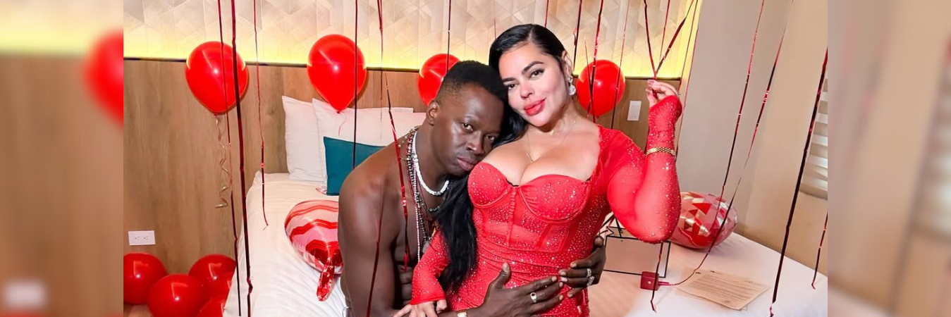 El actor Ómar Murillo junto a su prometida Koral Costa. /FOTO: INSTAGRAM @bola8actor