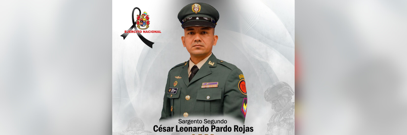 Sargento segundo César Leonardo Pardo Rojas. /FOTO: CUARTA BRIGADA