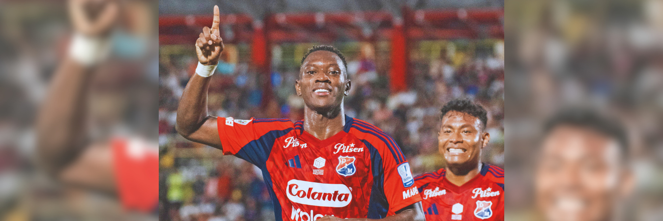 Ménder García (izq.) fue el autor del único gol en el Bello Horizonte - Rey Pelé. Además, fue su regreso al gol en este 2025 donde no había celebrado aún. /FOTO: CORTESÍA DIM