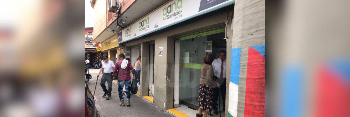 El adulto mayor murió en una sede de Gana cercana al parque de Bello. FOTO: LAURA ROSA JIMÉNEZ VALENCIA