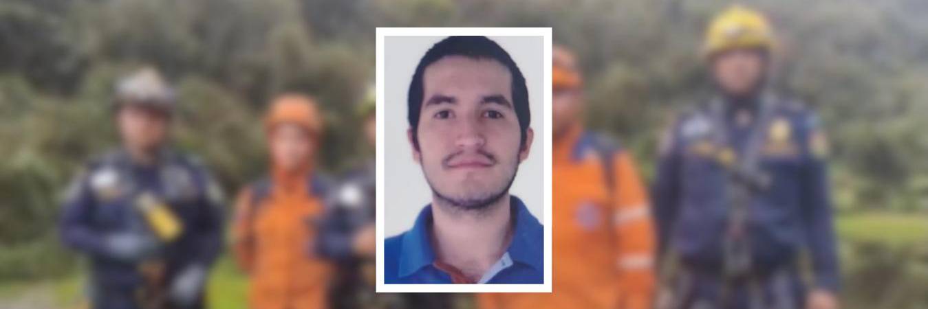 Santiago Giraldo habría enviado un mensaje a sus familiares justo antes de desaparecer. FOTO: BOMBEROS DE LA ESTRELLA