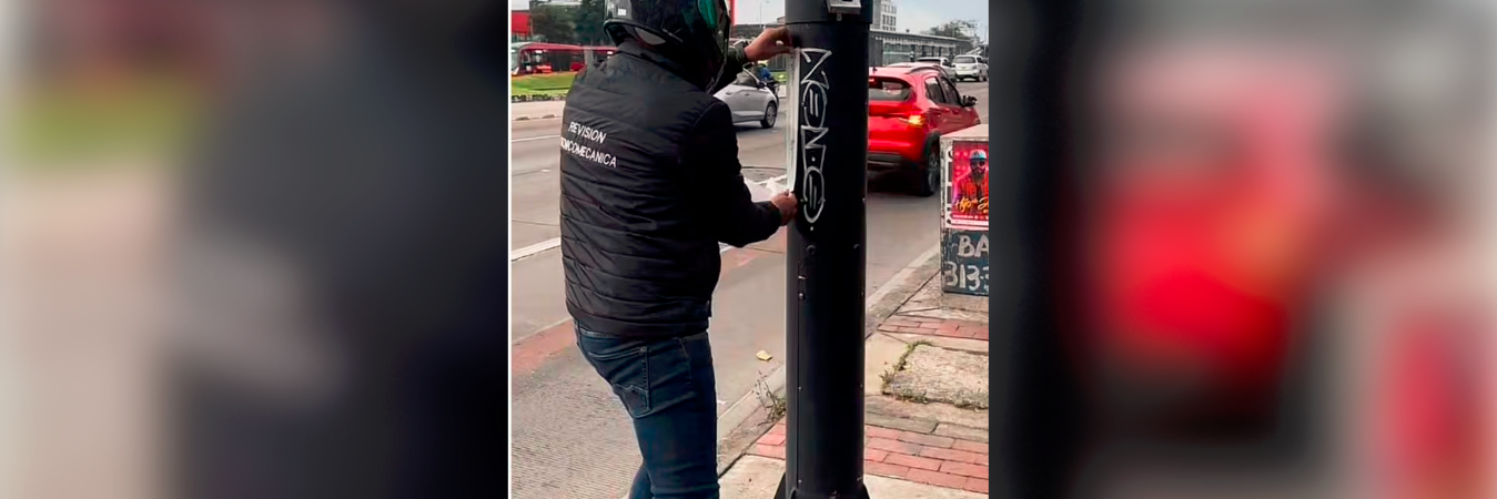 El hombre busca que las personas que viven en la capital no sufran por los comparendos. / FOTO: CAPTURA DE PANTALLA