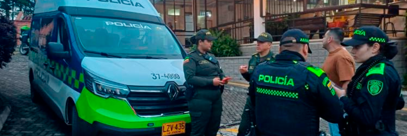 Así fue la intervención de la Policía y de la Patrulla de Infancia y Adolescencia. /FOTO: CORTESÍA