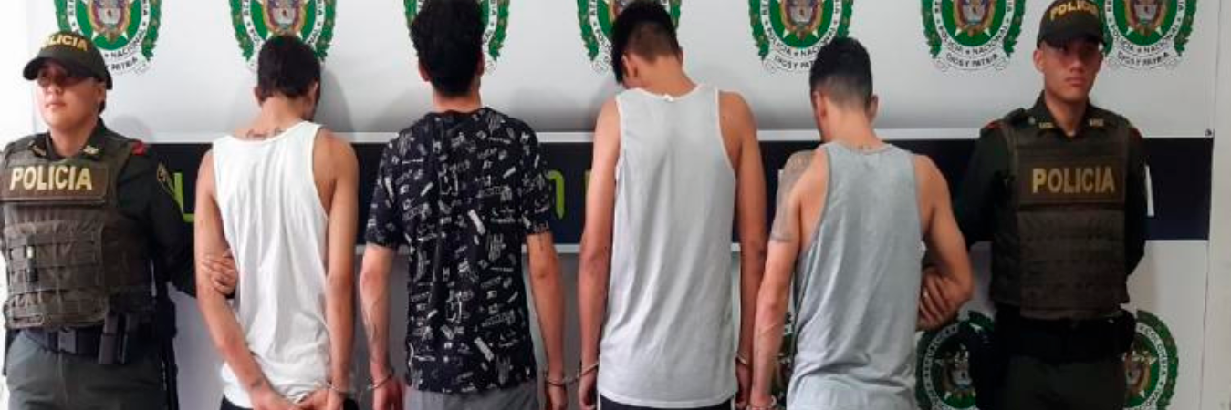 Estos fueron los cuatro que no lograron su cometido. /FOTO: ALERTA PAISA