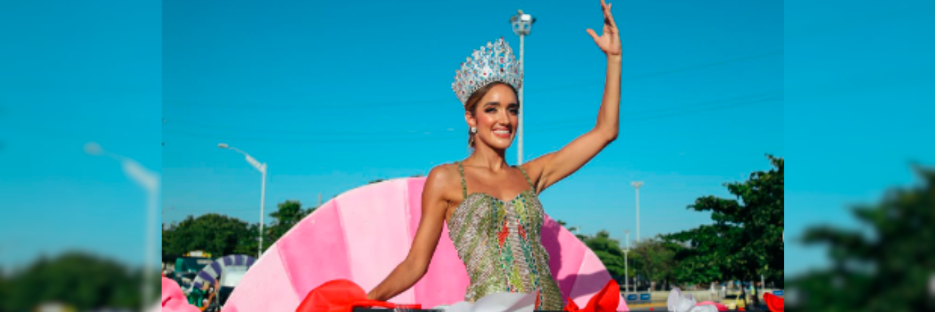 Ella es Melissa Cure la Reina del Carnaval de Barranquilla 2024. /FOTO: INSTAGRAM @melissacure