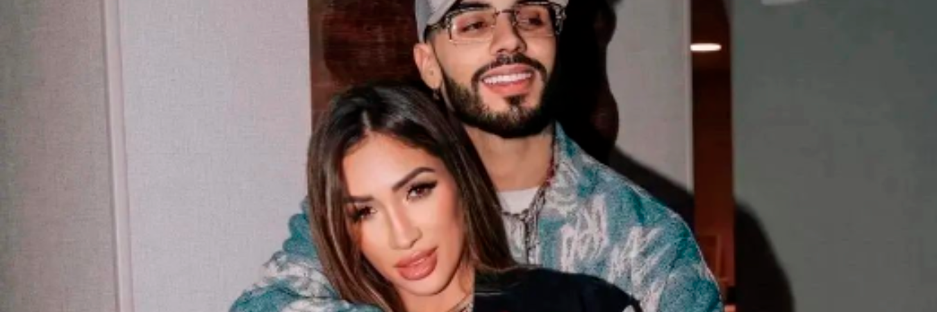 El cantante Anuel junto a su novia Laury Saavedra. /FOTO: REDES SOCIALES