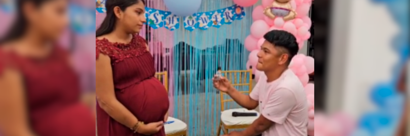 Embarazada le dice “no” a propuesta de matrimonio. /FOTO: TOMADA DE VIDEO 