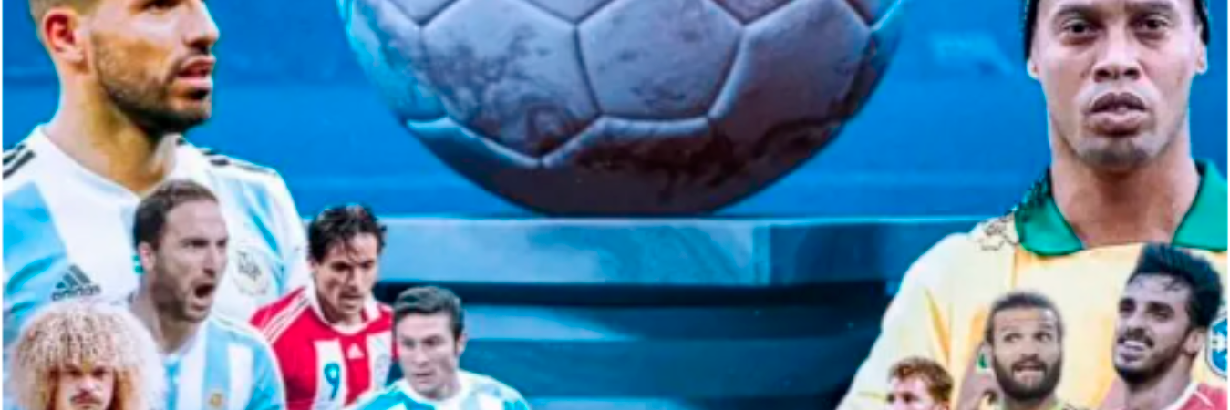 Partido de las leyendas. /FOTO: CONMEBOL