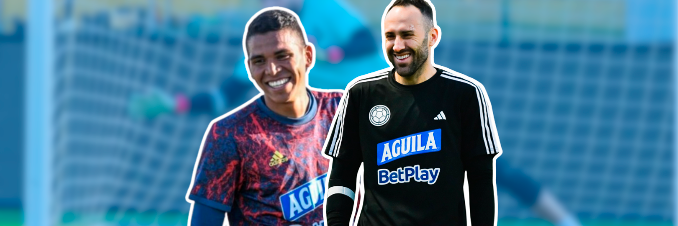 Kevin Mier y David Ospina con la Selección Colombia. /FOTO: FCF