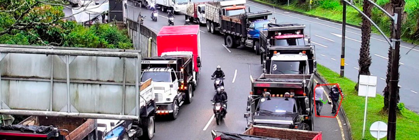 Al no llegar a un acuerdo con el Gobierno nacional, continuaron con el bloqueo de vías. /FOTO: SECRETARÍA DE MOVILIDAD DE MEDELLÍN.
