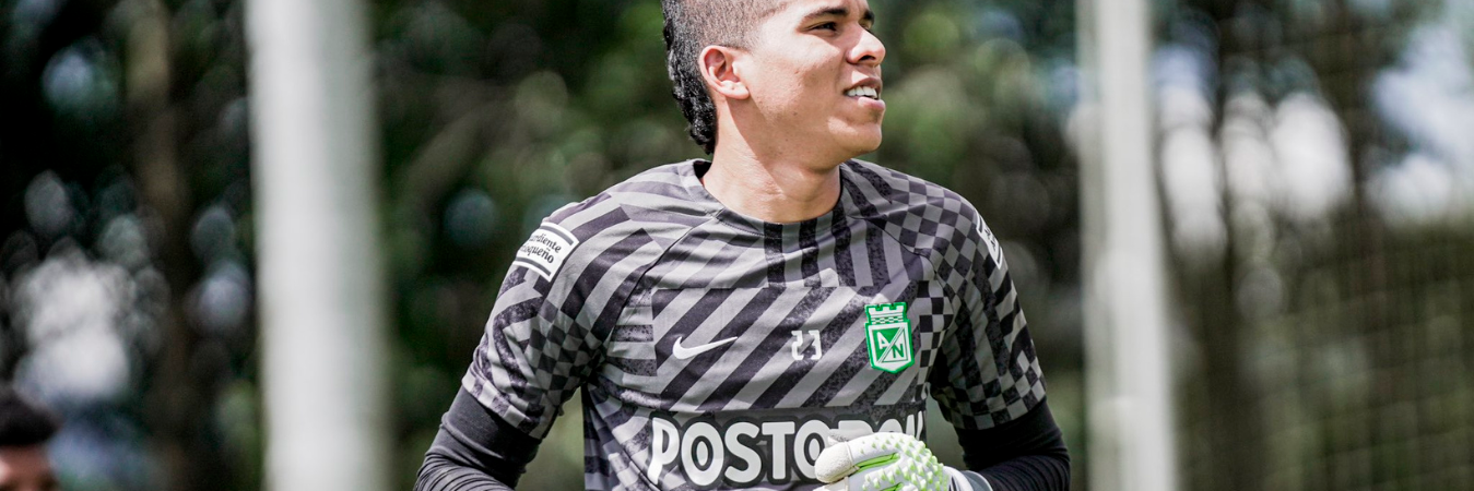 Kevin Mier en Atlético Nacional antes de salir al Cruz Azul de México. /FOTO: ATLÉTICO NACIONAL