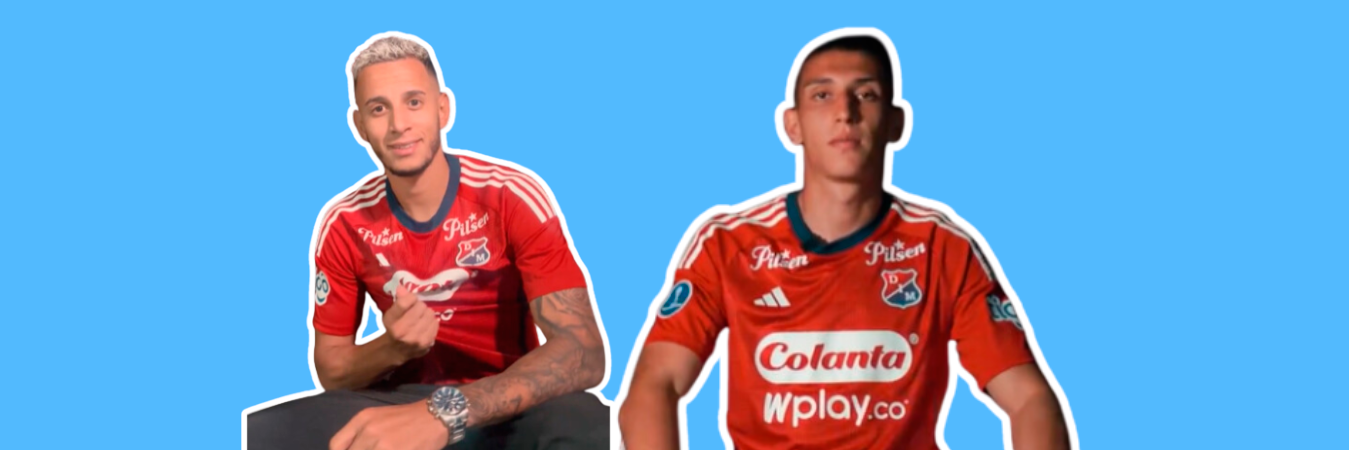 Vinicius (izquierda) y Monsalve (derecha) son los dos jugadores que entran y salen del DIM. /FOTO: CAPTURA DE PANTALLA