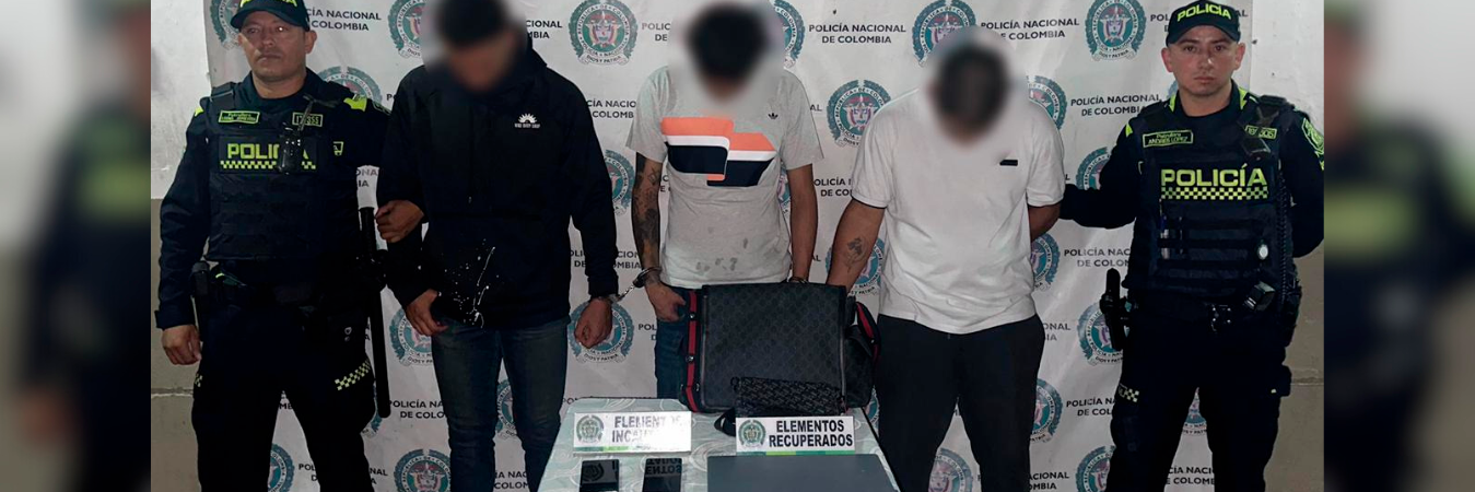 Los tres capturados tienen entre 26 y 35 años. /FOTO: CORTESÍA