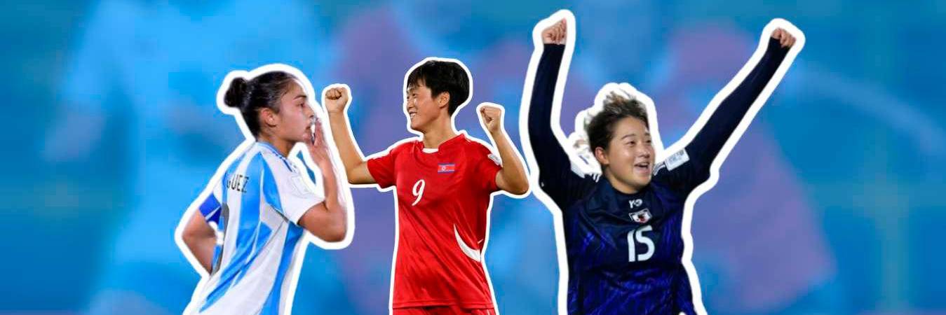 Argentina (izquierda), Corea del Norte (centro) y Japón (derecha), son algunos de los equipos que siguen vivos en el torneo. / FOTOS: FIFA