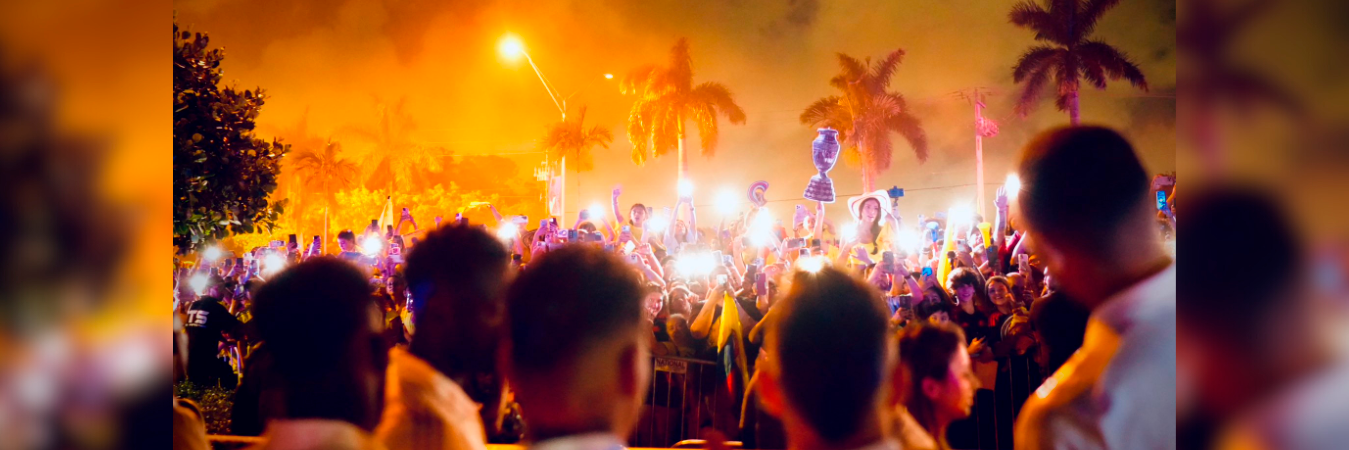 Así se veía Miami en la noche del sábado, 13 de julio. /FOTO: X @FCFSeleccionCol