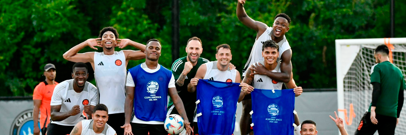 Parte del plantel de la Selección Colombia en la Copa América 2024. / FOTO: FCF.