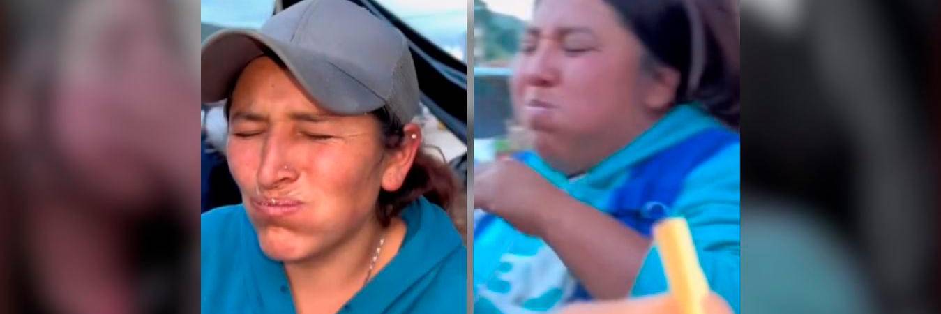 Estas son algunas de las reacciones después de probar el sushi. /FOTO: CAPTURA PANTALLA VIDEO. 