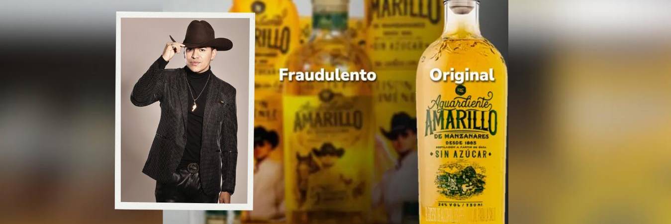 Licor falsificado. FOTO: INVIMA E INSTAGRAM @yeison_jimenez