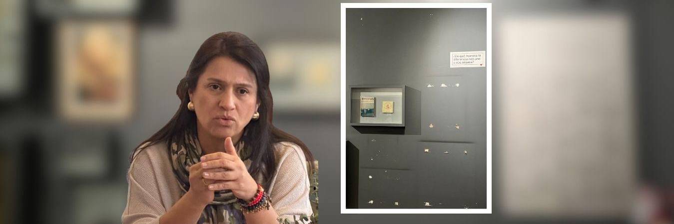 La ministra de Cultura, Paola Holguín, defendió el desmonte de piezas a favor de derechos Lgbtiq+. FOTO: X MINISTERIO DE CULTURA / X COLOMBIA DIVERSA