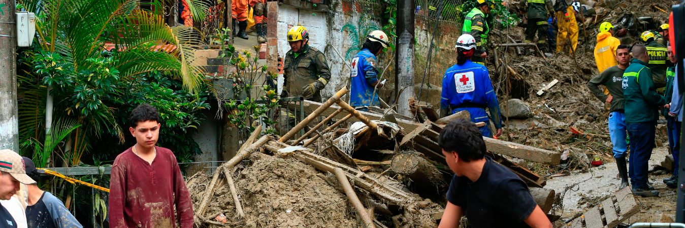 Emergencia del 5 de mayo en Itagüí. / FOTO: CAMILO SUÁREZ. 
