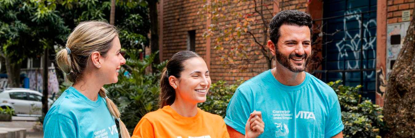 Ana Sofía Henao (izq), empresaria y modelo; y el actor Mario Spitia (der), son dos de los promotores de la carrera. /FOTO: CORTESÍA GREENSOULS.