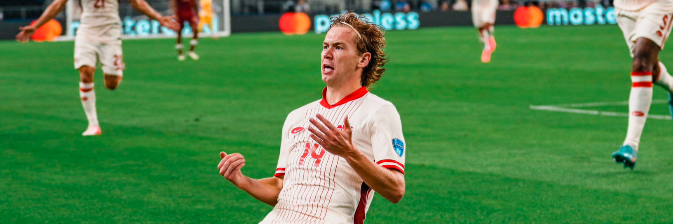  Jacob Shaffelburg, extremo de la selección canadiense. / FOTO: X @CANMNT_Official