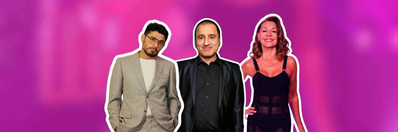 Santiago Alarcón (izquierda), Robinson Díaz (centro) y Amparo Grisales (derecha). / FOTOS: @SANTIAGOALARCONU, @ROBINSONDIAZU Y @AGRISALES333