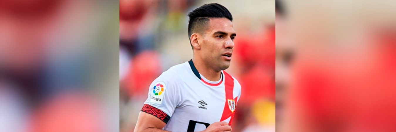 Radamel Falcao García con el Rayo Vallecano. /FOTO: INSTAGRAM @falcao