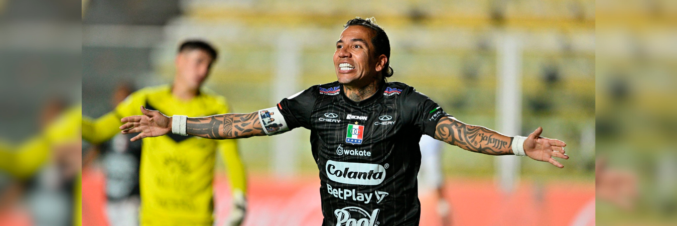 Dayro Moreno es el goleador de la Copa Sudamericana. /FOTO: X @Sudamericana